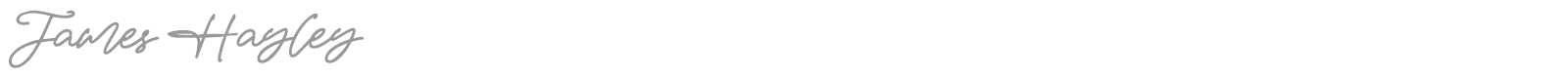 James Hayley font preview